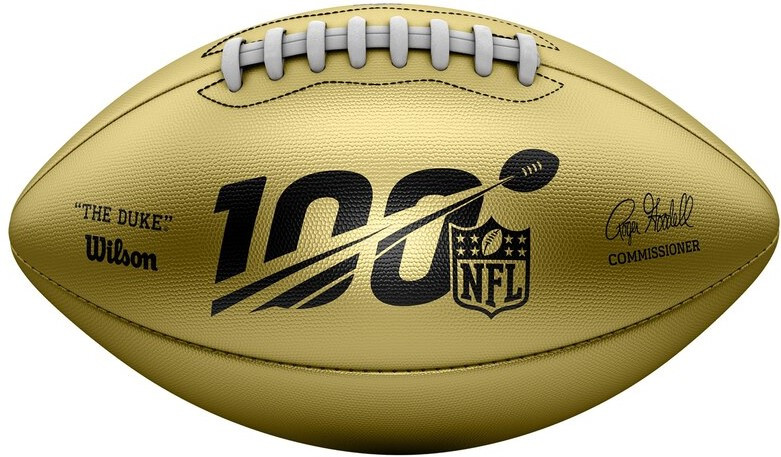 Nfl Wilson Gold Limited Edition Leather Football