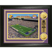LSU Tigers 3-Time National Champions 2pc Gold Coin Photo Mint LE 5,000