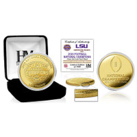 LSU Tigers 2019 National Champions 24k Gold Coin LE 5,000