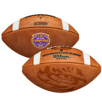 LSU Tigers CFP 2019 National Champions Wilson Leather LSU Logo Commemorative Football LE