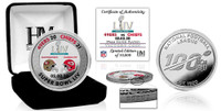Kansas City Chiefs Super Bowl 54 Champions Silver Color Coin LE 10,000