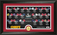 Kansas City Chiefs Super Bowl 54 Gold Coin Panoramic Photo Mint LE 5,000