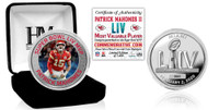 Kansas City Chiefs Patrick Mchomes Super Bowl 54 MVP Silver Color Coin LE 5,000