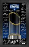 Los Angeles Dodgers 2020 World Series Champions Signature Trophy LE Framed