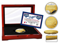 Los Angeles Dodgers 2020 World Series Champions Two-Tone Gold and Silver Mint Coin w/Case LE 5,000