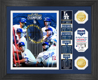 Los Angeles Dodgers 2020 World Series Champions "Banner" 2pc Gold Coin Photo Mint Framed LE 5,000