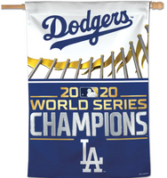 Los Angeles Dodgers 2020 World Series Champions 28'' x 40'' Single-Sided Vertical Banner 