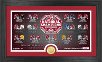 Alabama Crimson Tide 2020 CFP 18-Time National Championship Seasons Bronze Coin Photo Mint LE 5,000