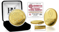 Alabama Crimson Tide 2020/21 Football National Champions Gold Mint Coin LE 5,000