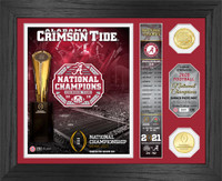 Alabama Crimson Tide 2020/21 College Football National Champions "Banner" Bronze Coin Photo Mint LE 5,000