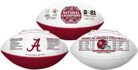 Alabama Crimson Tide 2020/21 Football National Champions Leather Football LE 5,000
