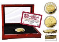 Alabama Crimson Tide 2020/21 18-Time Football National Championship 2-Tone 24 Gold and Silver Mint Coin W/Case LE 5,000