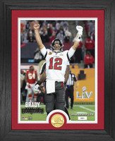 Tampa Bay Buccaneers Super Bowl LV Champions Tom Brady Super Bowl 55 Champion Bronze Coin Photo Mint LE 5,000