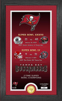 Tampa Bay Buccaneers 2 Time Super Bowl Champions Gold Coin Photo Mint LE 5,000