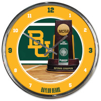 Baylor Bears 2021 NCAA Men's Basketball National Champions Chrome Clock