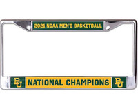 Baylor Bears 2021 NCAA Men's Basketball National Champions Chrome License Plate Frames Set of 2