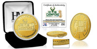 Milwaukee Bucks 2021 NBA Champions 24k Gold Coin LE 5,000