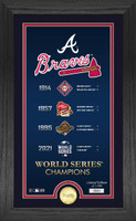Atlanta Braves 2021 World Series Champions Legacy 24k Gold Photo Mint LE 5,000
