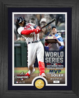 Atlanta Braves 2021 World Series MVP Jorge Soler Gold Coin Photo Mint LE 5,000
