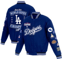 Los Angeles Dodgers 2020 World Series Champions Poly-Twill Full-Snap Jacket - Royal