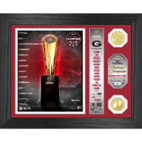 Georgia Bulldogs 2021 College Football National Champions 24k Gold  "Banner" Photo Mint LE 5,000
