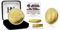 Georgia Bulldogs 2021 Football National Champions 24k Gold Coin w/Case LE 5,000
