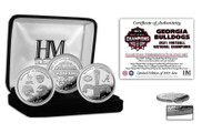 Georgia Bulldogs 2021 National Champions 3pc Silver Coin Set LE 2,021
