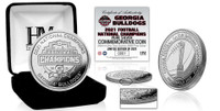 Georgia Bulldogs 2021 Football National Champions One Ounce .999 Pure Silver Coin LE  2,021