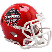 Georgia Bulldogs 2021 National Champions Playoff Speed Riddell Mini Helmet LE 2,021