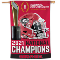 Georgia Bulldogs College Football Playoff 2021 National Champions 28'' x 40'' Single-Sided Vertical Banner