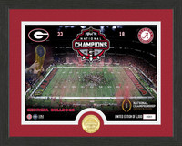 Georgia Bulldogs 2021 College Football National Champions Celebration 24k Gold Coin Photo Mint LE 5,000