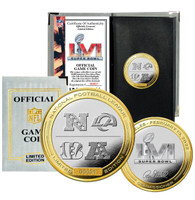 Rams vs Bengals Official Super Bowl LVI 2-Tone Flip Coin LE 10,000