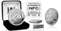 Los Angeles Rams 2021 NFC Champions Silver Mint Coin LE 5,000
