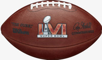 Cincinnati Bengals vs Los Angeles Rams Official Super Bowl LVI Wilson Leather Game Football LE 10,000