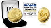 Los Angeles Rams Super Bowl LVI Champions 24k Gold Coin w/Case LE 5,000