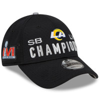 Los Angeles Rams New Era Super Bowl LVI Champions Locker Room Trophy Collection 9FORTY Snapback Adjustable Hat - Black