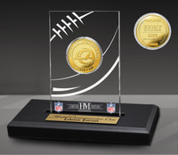 Los Angeles Rams Super Bowl LVI Champions 24k Gold Coin Acrylic Display LE 5,000