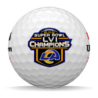 Los Angeles Rams Wilson Super Bowl LVI Champions 12-Pack DUO SOFT Golf Ball Set