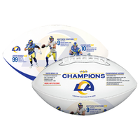 Los Angeles Rams Super Bowl 56 Champions Full Size Leather Football LE 5,000