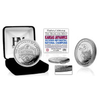 Kansas Jayhawks 2022 NCAA Men's Basketball Champions Silver Mint Coin LE 5,000