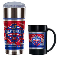 Kansas Jayhawks 2022 NCAA Men's Basketball National Champions 24oz. Eagle Tumbler & 15oz. Ceramic Mug Set
