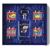 Kansas Jayhawks Five-Piece  Legacy Glassware Set - Limited Edition