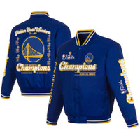 Golden State Warriors Women's 2022 NBA Finals Champions Varsity Full-Snap Jacket - Royal