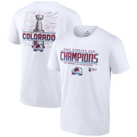 Colorado Avalanche 2022 Stanley Cup Champions Signature Roster T-Shirt - White