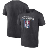 Colorado Avalanche 2022 Stanley Cup Champions Locker Room T-Shirt - Heathered Charcoal