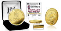 Colorado Avalanche 2022 Stanley Cup Champions 24k Gold Mint Coin LE 5,000