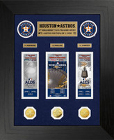 Houston Astros Deluxe 2022 World Series Champions Road To The Championship 3pc Gold Coin and 3pc Ticket Collection LE 1,000