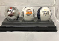 Justin Verlander Houston Astros 3000th Career Strikeout 3-Ball Set w/Case LE