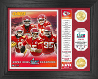 Kansas City Chiefs Super Bowl LVII Champions 2pc 24k Gold Coin Banner Photo Mint LE 5,000