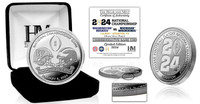 Washington Huskies vs Michigan Wolverines 2024 CFP National Championship Silver Coin w/Case LE 2,024